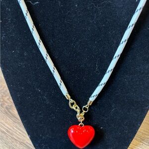 Red Heart Pendant Necklace